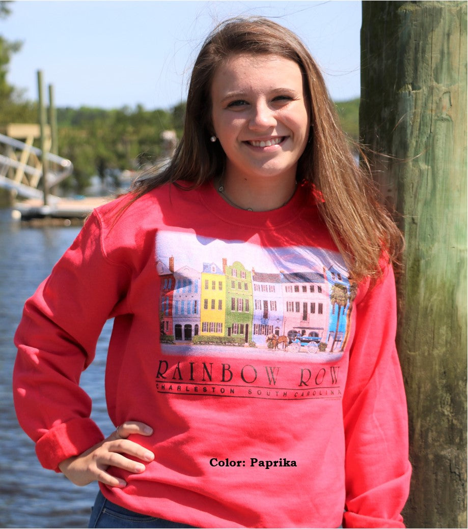 Rainbow Row Crew Neck Sweatshirt