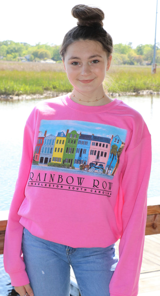 Rainbow Row Crew Neck Sweatshirt