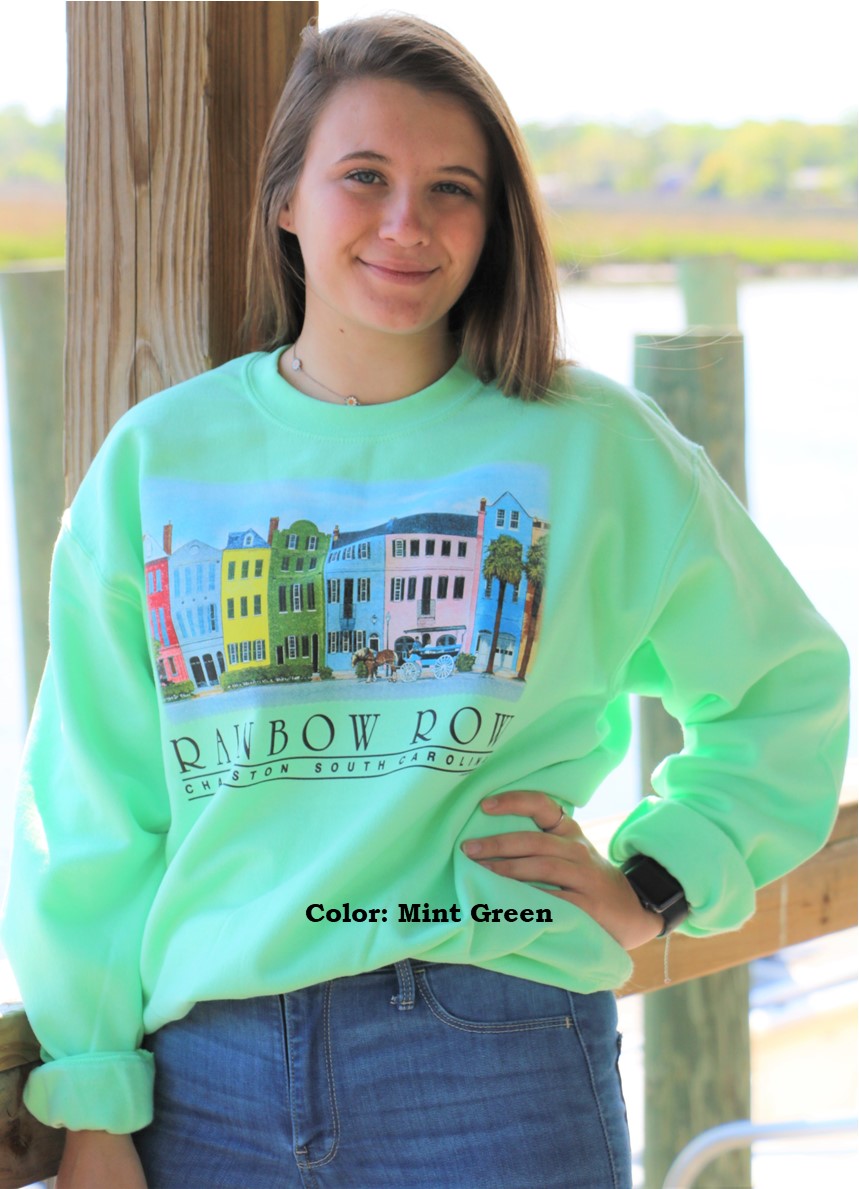 Rainbow Row Crew Neck Sweatshirt